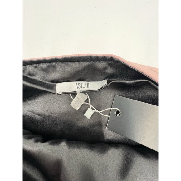 NWT ASILIO Blush Pink Artist In The Awe Side Snap Wrap Skirt Skirt Size Medium - Picture 10 of 10